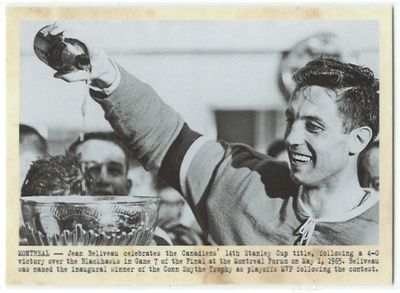 11-12 Parkhurst Champions Wire Photos #119 Jean Beliveau
