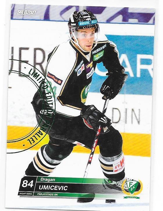 2010-11 ElitSet Paraller #53 Dragan Umicevic Färjestad ÄSSÄT