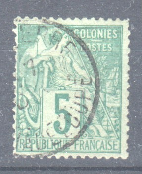 Ranska 1881 siirtomaaposti 5C