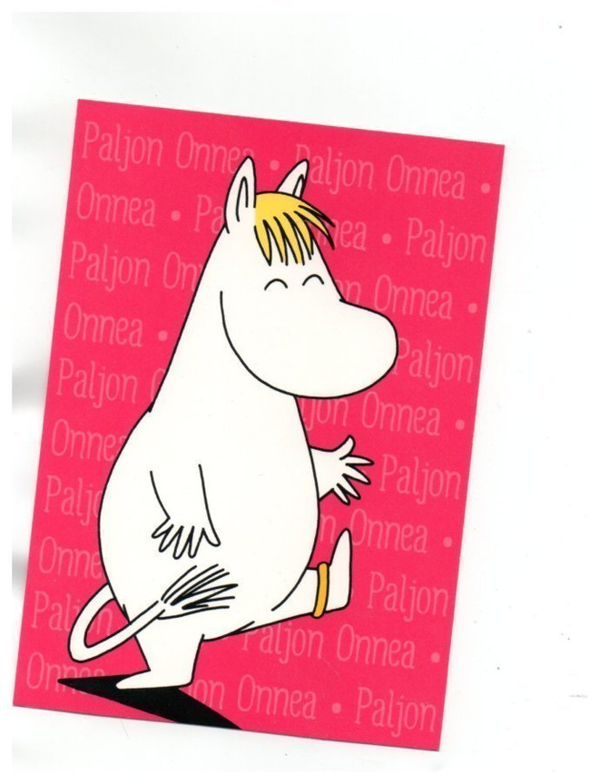 °°PALJON ONNEA°° -KORTTI / KARTO (Moomin Characters)