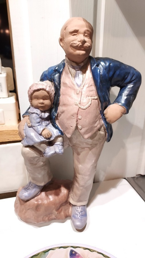 ISO KERAMIIKKAPATSAS, ISÄ JA TYTÄR ( JIE KERAMIK GANTOFTA )