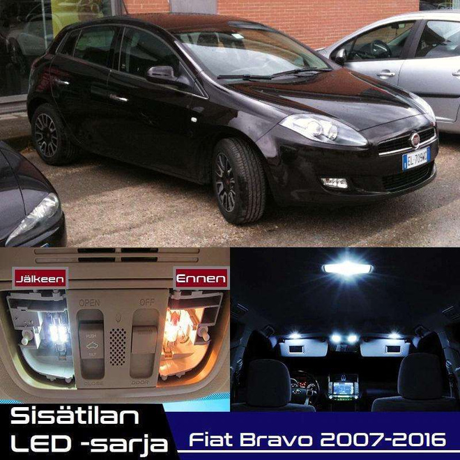 Fiat Bravo (198) Sisätilan LED-sarja 10-osainen