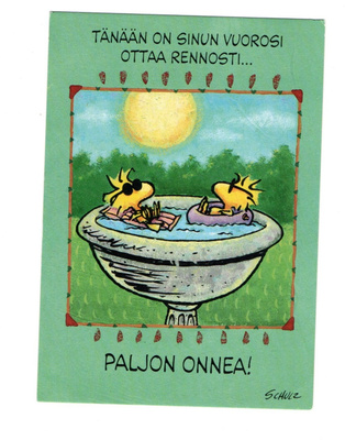"°Tänään...PALJON ONNEA!°" -KORTTI /(Kaustinen...Tenavat)