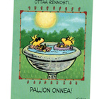 "°Tänään...PALJON ONNEA!°" -KORTTI /(Kaustinen...Tenavat) - pikkukuva 1