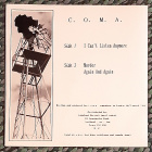 COMA - I Can't Listen Anymore 7"EP (UK post-punk 1991) - pikkukuva 2