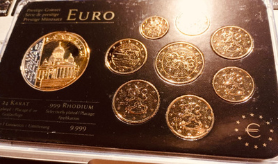 Prestige-kolikkosetti, Euro Suomi 2010, 24 karaatin kullattu