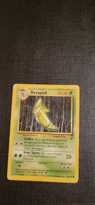 Metapod #81 Base Set 2 common Pokemon CCG card