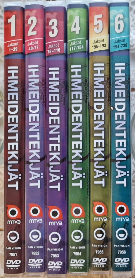 IHMEIDENTEKIJÄT Kaudet 1-6 - dvd boxit [koko sarja]