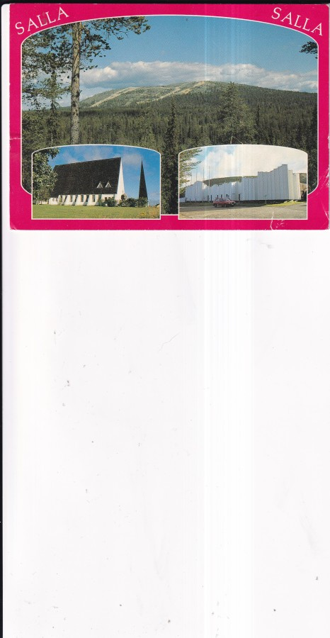 Salla, Kirkko, sommitelmakortti  .    b709