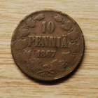Suomi, 10 penniä 1867 Aleksanteri II - pikkukuva 1