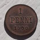 1 penni 1900 - kuparia vuosisadan vaihteesta 126 v. sitten - pikkukuva 1
