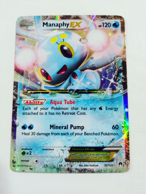 Manaphy EX - 32/122 - Pokemon Breakpoint XY Ultra Rare