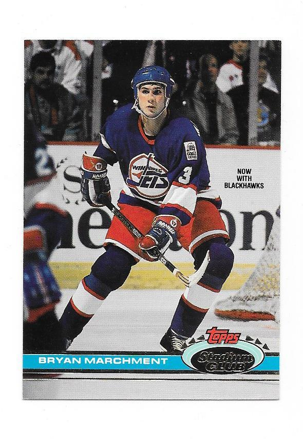 1991-92 Stadium Club #384 Bryan Marchment Winnipeg Jets