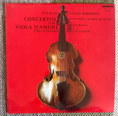CONCERTOS FOR VIOLA D'AMORE AND STRINGS (LP) 1980