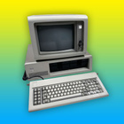 IBM PC 5150 + vihermustanäyttö, restauroitu - pikkukuva 1