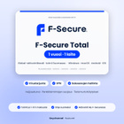 F-Secure Total avain 1 laite / 1 vuosi – toimitus 1–6 h - pikkukuva 1