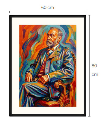 Uusi Alfred Nobel art print taulu 60 cm x 80 cm