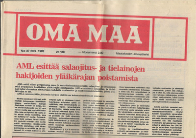 Oma maa N:o 37 1982