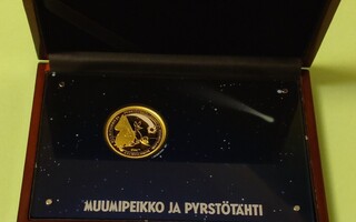 Muumi 1/2 oz 999 kultaraha vain 150 kpl. HARVINAINEN.