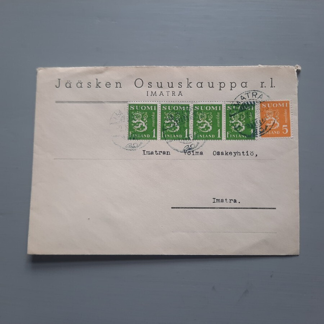 Firmakuori Jääski Imatra- Jääsken osuuskauppa evakossa -49