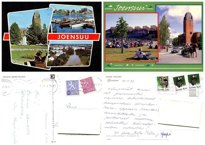 JOENSUU, KAKSI KORTTIA, kulkeneita