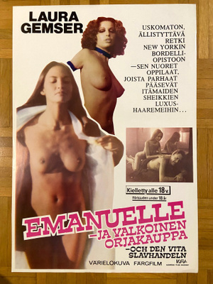 Vanha elokuvajuliste: Emanuelle ja valkoinen orjakauppa