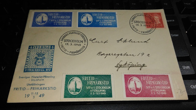Ruotsi postimerkkikuori 1949 26/10