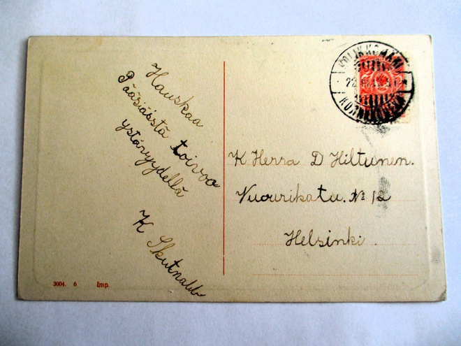 1913 Kolikkomäki venäläisleima kortilla