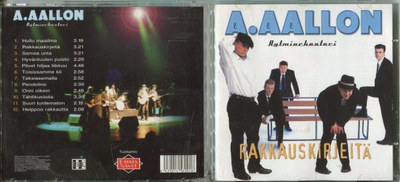 A. AALLON RYTMIORKESTERI . CD-LEVY . RAKKAUSKIRJEITÄ