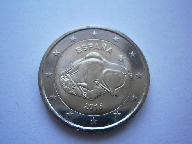 2 Euro Espanja 2015 Altamira ja kivikauden