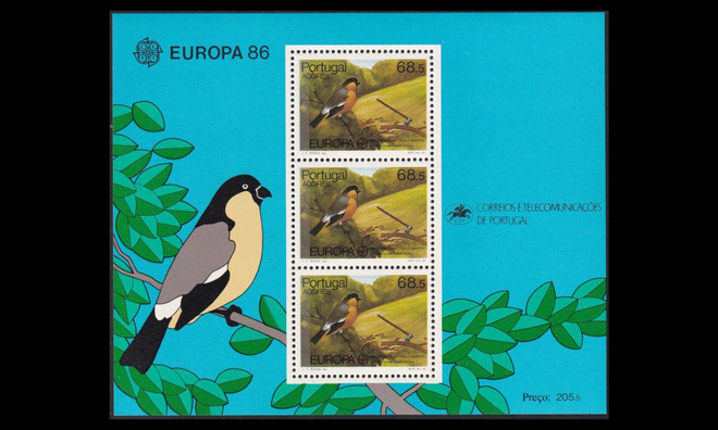 Azorit 376BL7 ** Europa luonnonsuojelu lintu (1986)