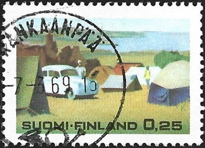 1968 Kesämatkailu leimattu LaPe 647