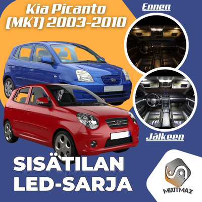 Kia Picanto (MK1) Sisätilan LED-sarja 4-osainen
