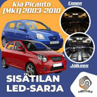 Kia Picanto (MK1) Sisätilan LED-sarja 4-osainen - pikkukuva 1