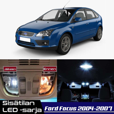 Ford Focus (Mk2) Sisätilan LED-sarja 11-osainen