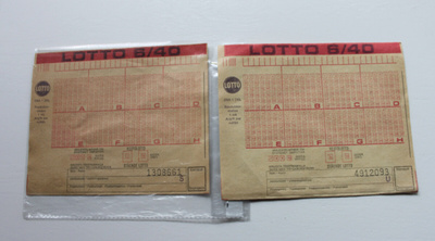 LOTTO -kuponki 1970-luvulta