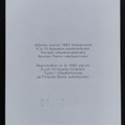 1985 Nordia - numeroitu muistoarkki - pikkukuva 2