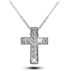 278 .. Muodikas Unisex Risti Crystal .. Kaulakoru - pikkukuva 2
