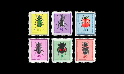 DDR 1411-6 ** Kovakuoriaisia (1968)