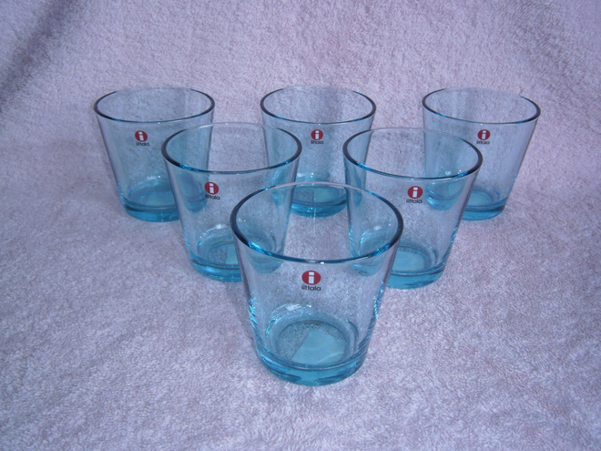 Iittala - Kartio juomalasit - 6 kpl - vedenvihreä