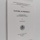 Markku Oksanen : Nature as property : environmental ethic... - pikkukuva 1