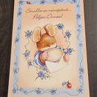 Onnittelukortti/ nimipäiväkortti, kulkenut postikortti - pikkukuva 1