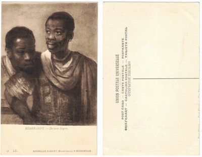 Vanha kortti, Rembrandt van Rijn, Kaksi afrikkalaista miestä