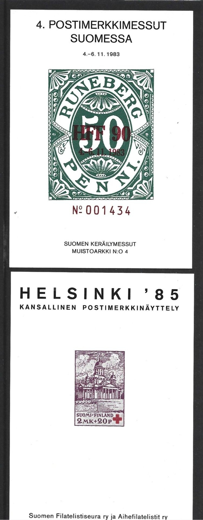 Suomi, muistopienoisarkkeja 2 kpl