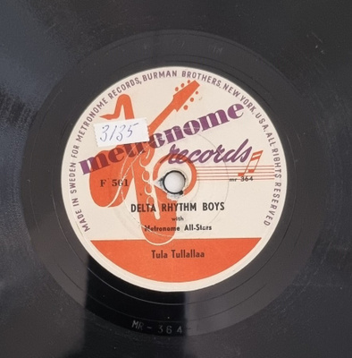 Savikiekko 1952 - Delta Rythm Boys - Metronome F 501