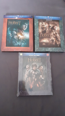 Hobbit Hobitti Extended Edition trilogy trilogia Blu-ray