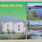 Kangasniemi, monikuvapk (mm. kirkko. linja-autoasema), 1993 - pikkukuva 1