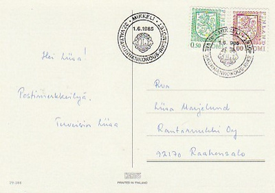 ERIKOISLEIMA , Lions, valtakunnan kokous, Mikkeli 1.6.1985