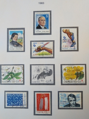 1983 Suomi postimerkki 9 kpl