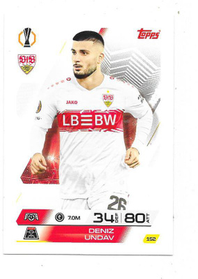 2025-26 Topps Match Attax #152 Deniz Undav , Stuttgart